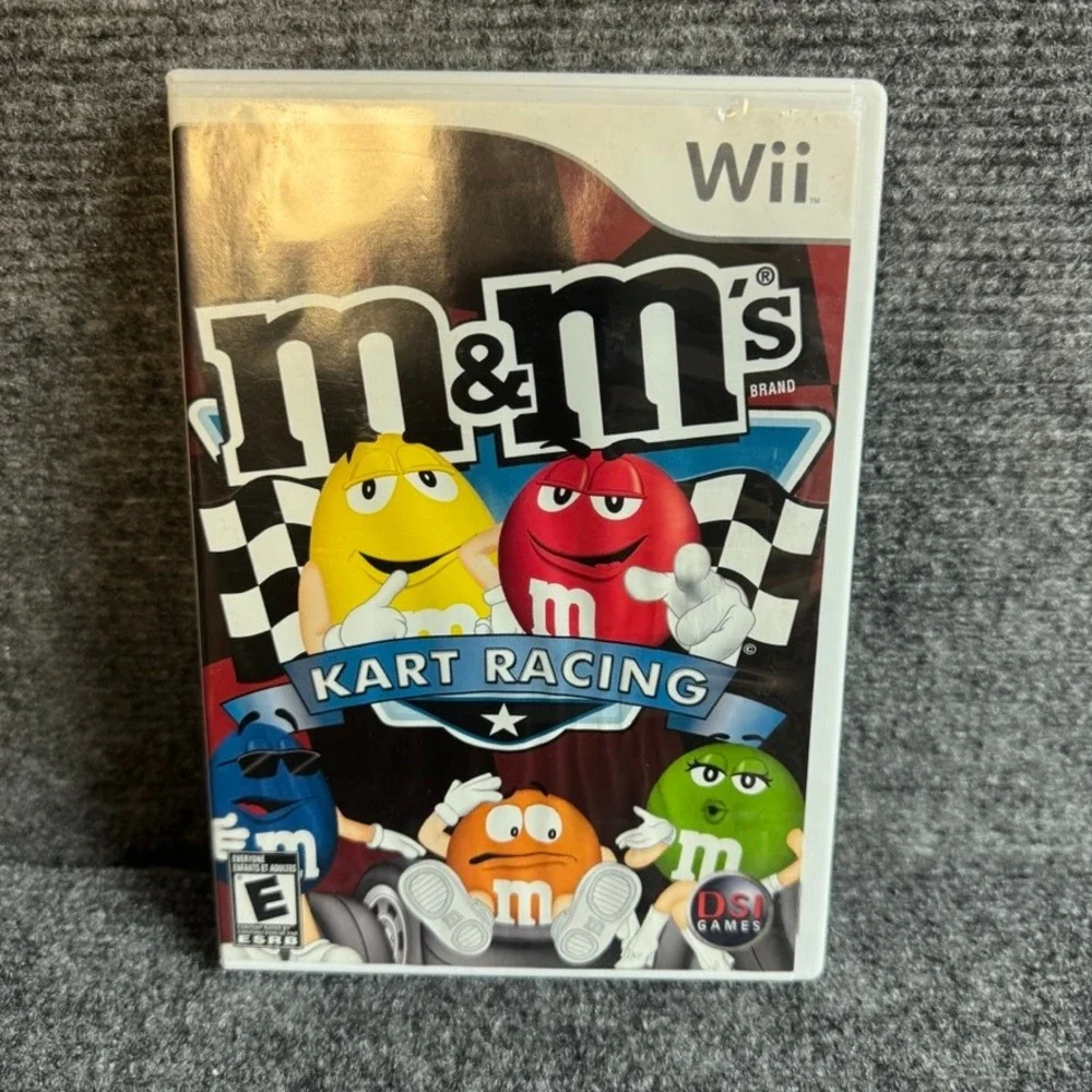 M&M's Kart Racing Nintendo Wii Game Complete CIB W/ Manual RVL-P-RMWE